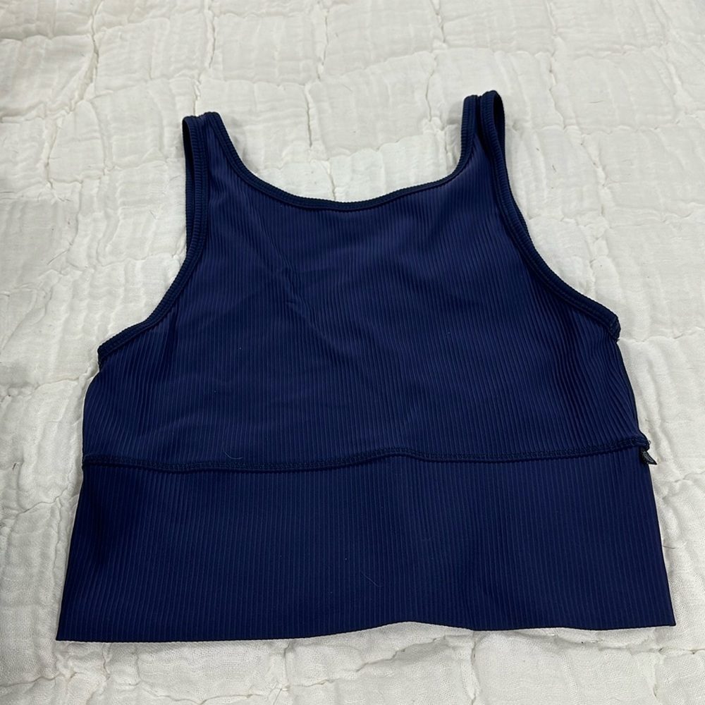 lululemon athletica Navy Crop Top